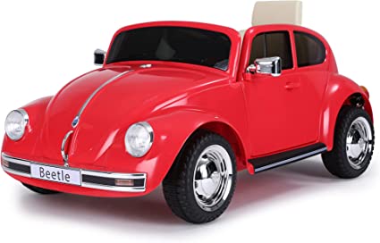 Beetle Rojo 12V R/C, coche eléctrico de 1 plaza, radiocontrol