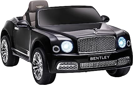 Coche Eléctrico Bentley Mulsanne para Niños de 3-6 Años Coche de Batería 12V