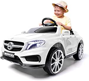 Mercedes GLA teledirigido - Blanco- Coche eléctrico para niños y niñas